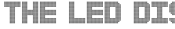 The Led Display St font preview
